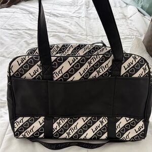 Brand new Betsey Johnson Black and White Travel Bag